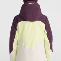 Carbonite wintersportjas | Aubergine Colour Block