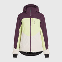 Carbonite wintersportjas | Aubergine Colour Block