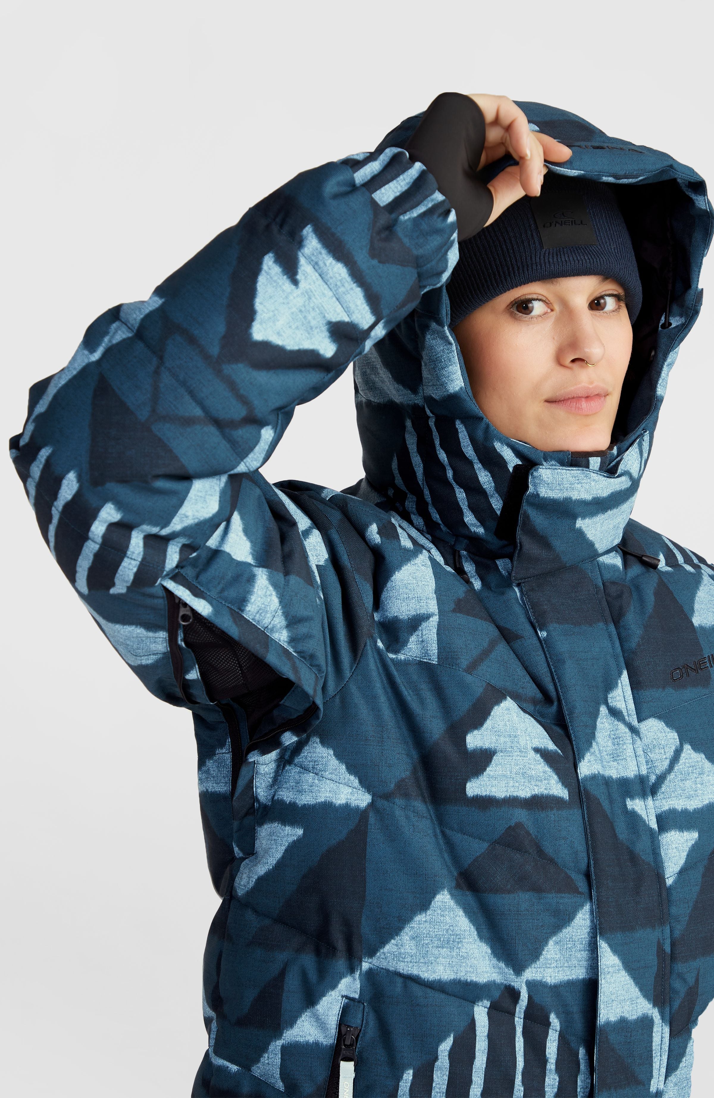 Z.E.N. Puffer Hybrid wintersportjas | Blue Triangle Ikat – O'Neill