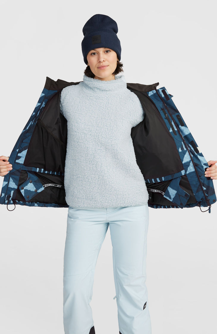 Z.E.N. Puffer Hybrid wintersportjas | Blue Triangle Ikat