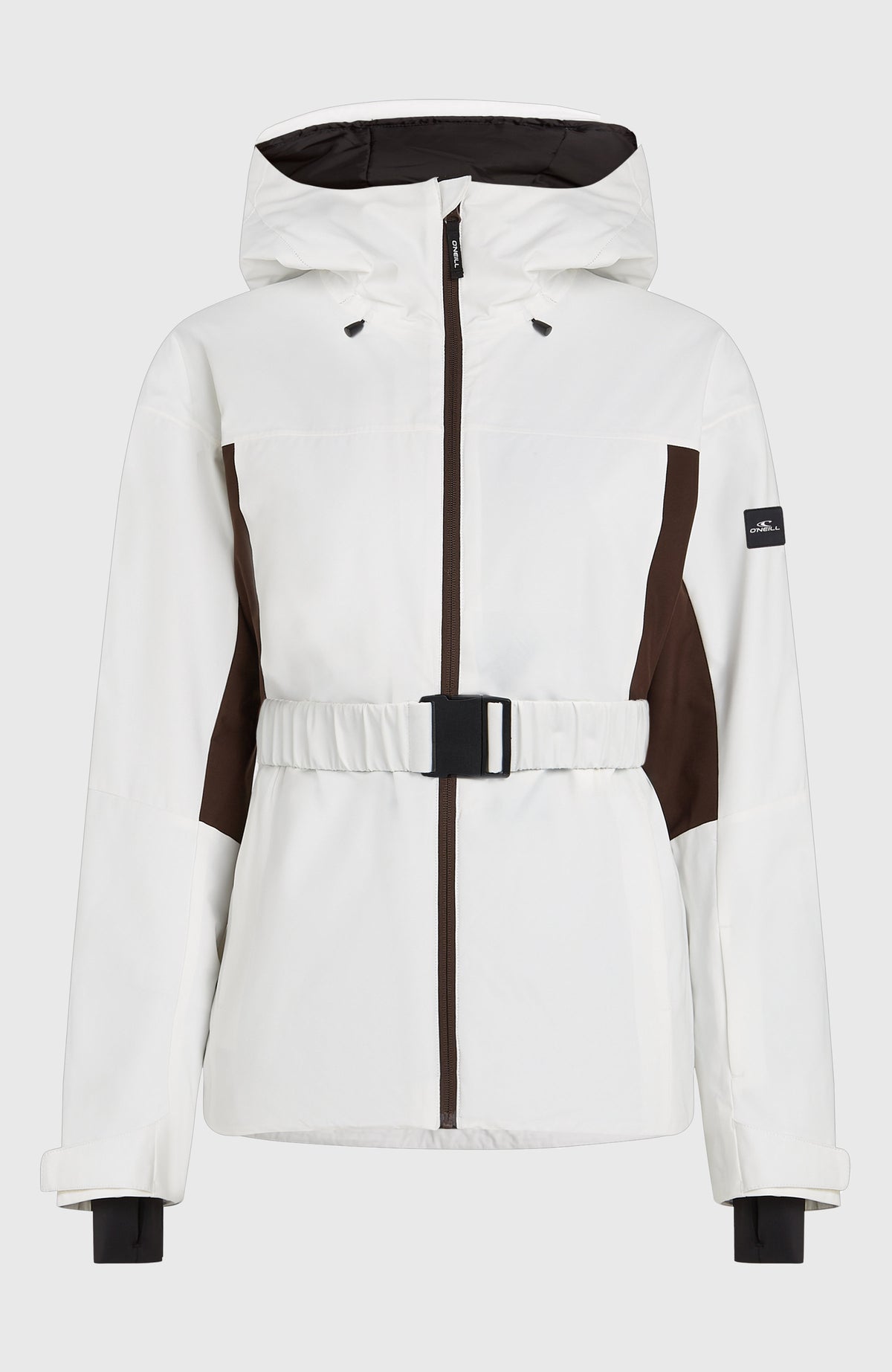 FWC'Cruz Hybrid Belted wintersportjas | Snow White Colour Block