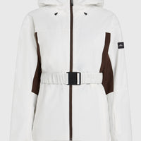 FWC'Cruz Hybrid Belted wintersportjas | Snow White Colour Block