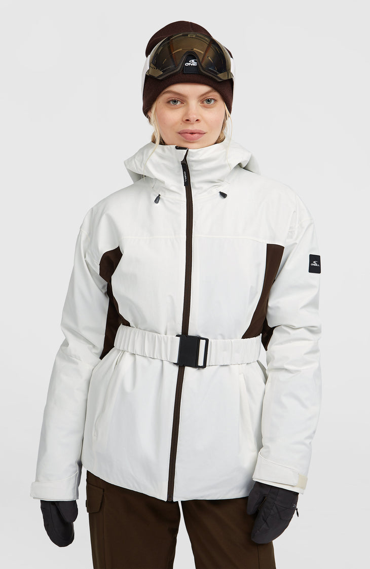 FWC'Cruz Hybrid Belted wintersportjas | Snow White Colour Block