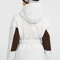 FWC'Cruz Hybrid Belted wintersportjas | Snow White Colour Block
