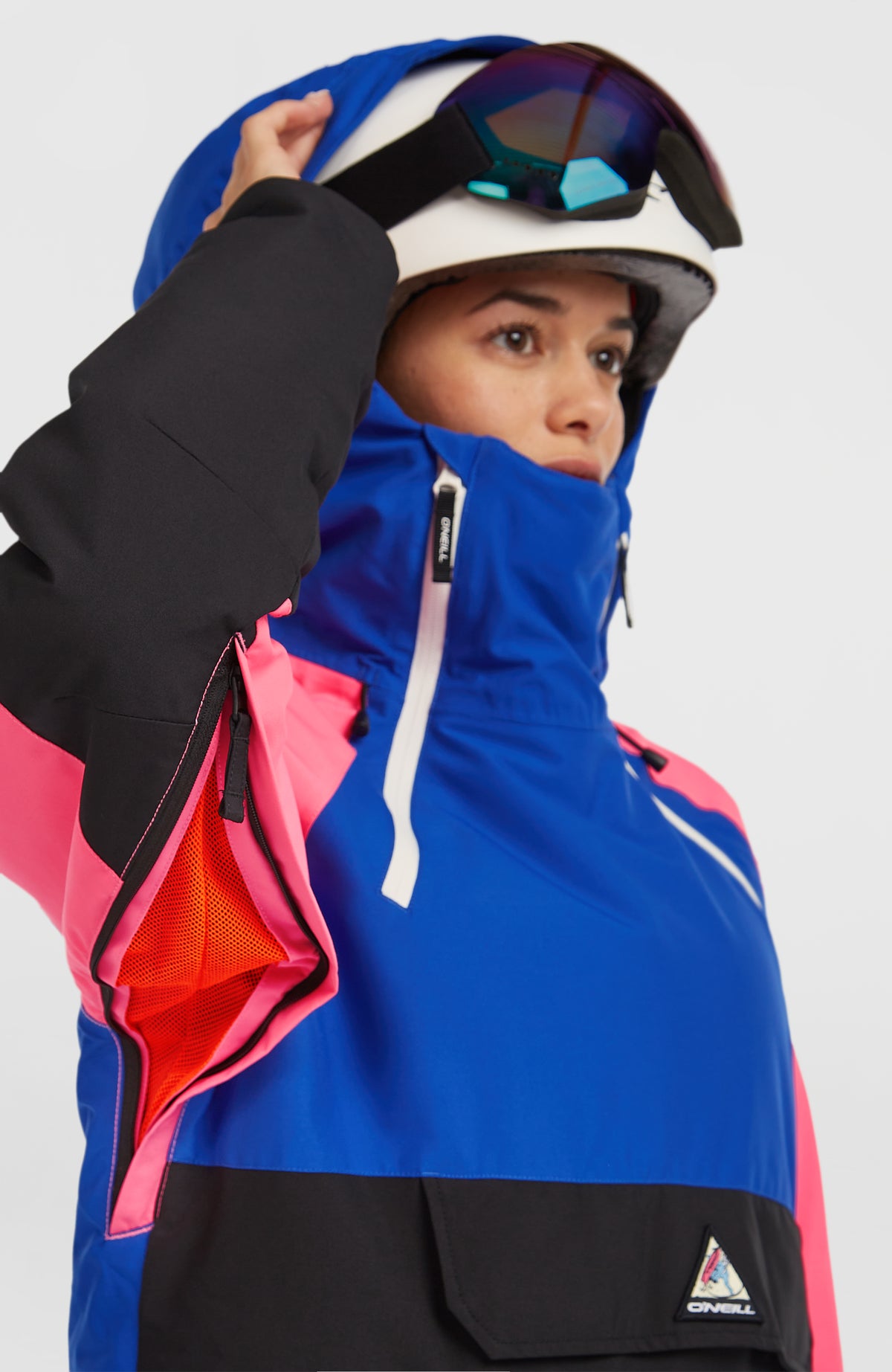 FWC'Play Asymmetric wintersportjas | Active Blue Colour Block