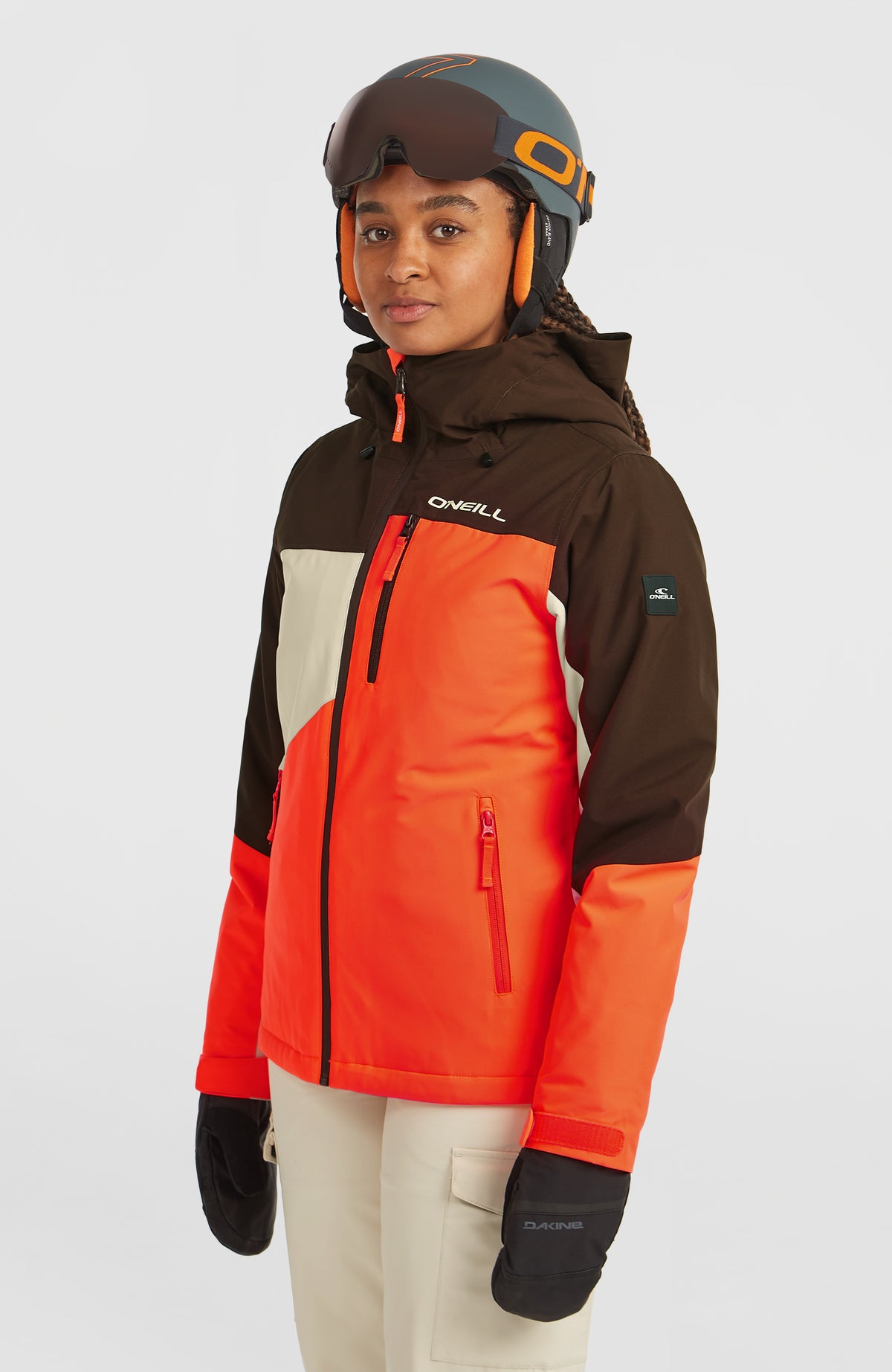 FWC'Cruz Triple wintersportjas | Coffee Bean Colour Block