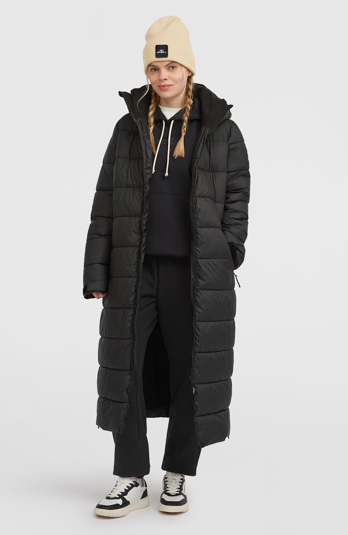 Must-Have lange pufferjas | Black Out