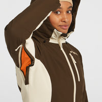 FWC'Cruz Duo wintersportjas | Coffee Bean Colour Block