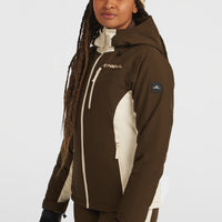 FWC'Cruz Duo wintersportjas | Coffee Bean Colour Block