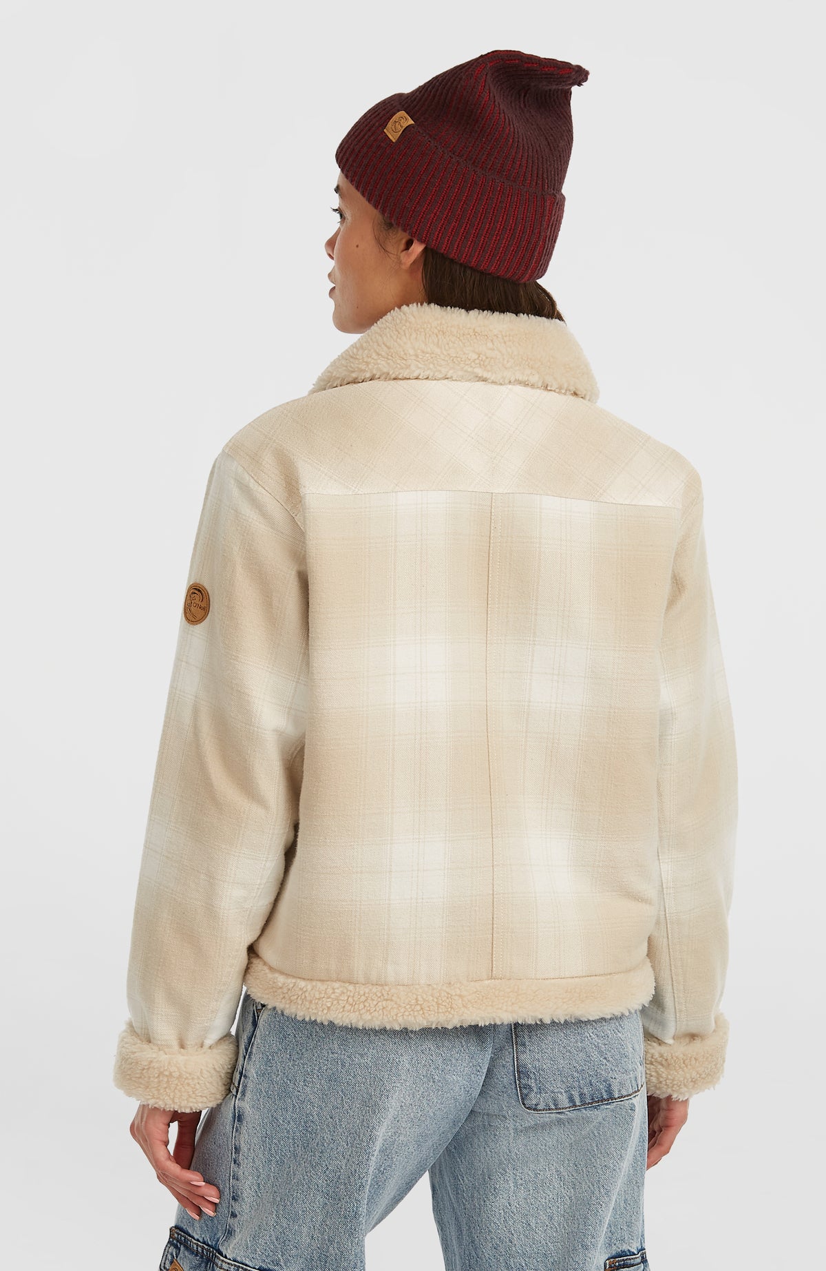 O'Riginals jas met fleecevoering | Beige Check