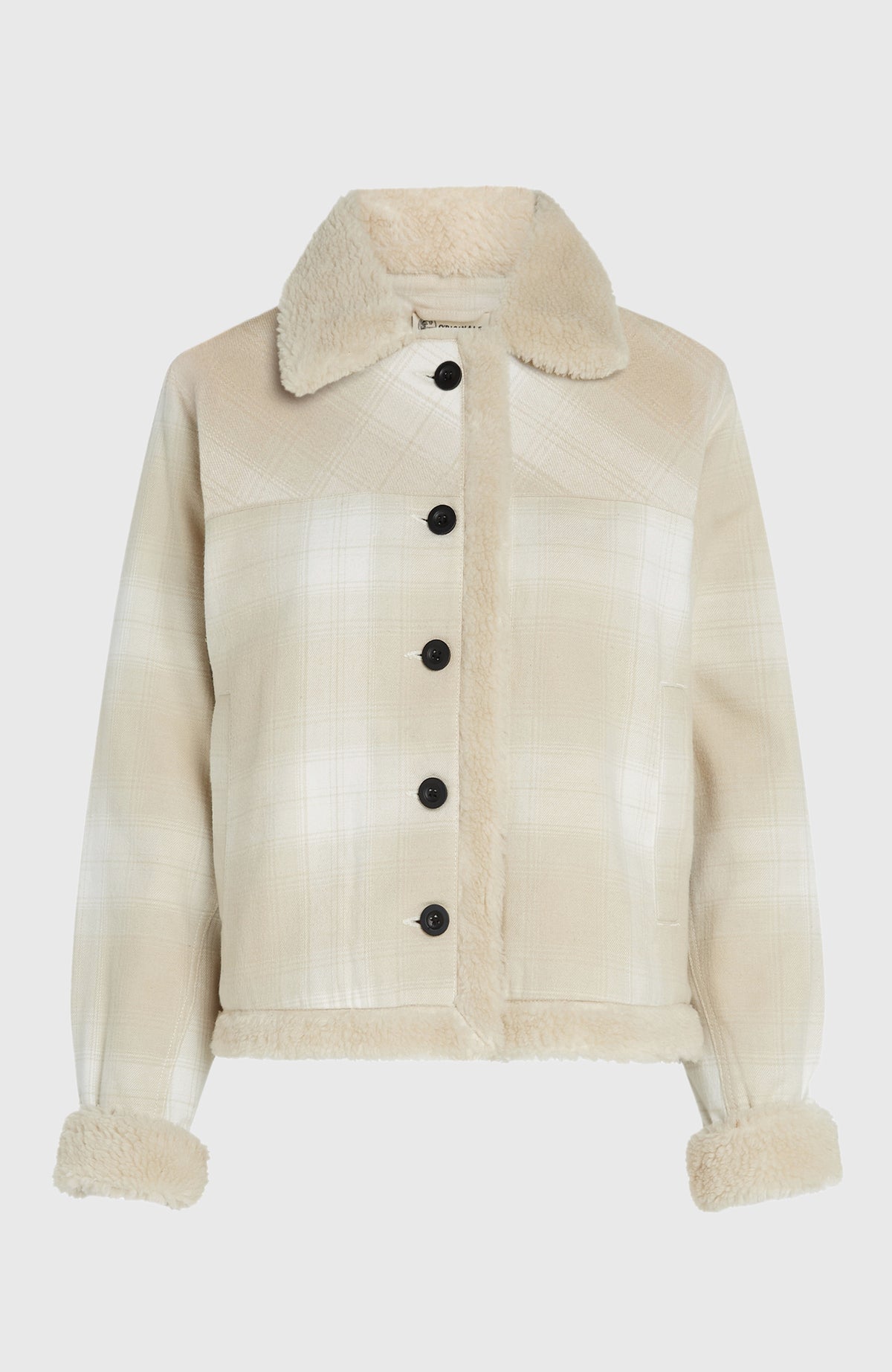 O'Riginals jas met fleecevoering | Beige Check