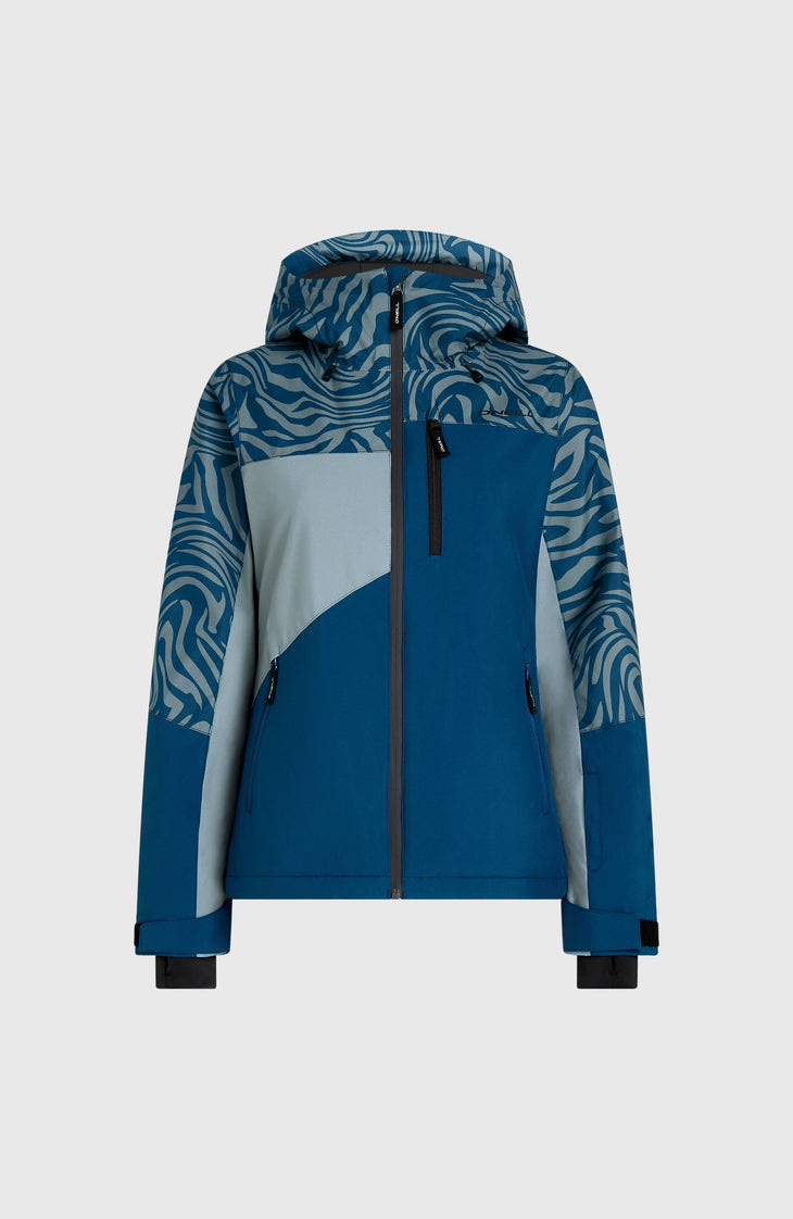 FWC'Cruz Triple wintersportjas | Blue Swirl Zebra