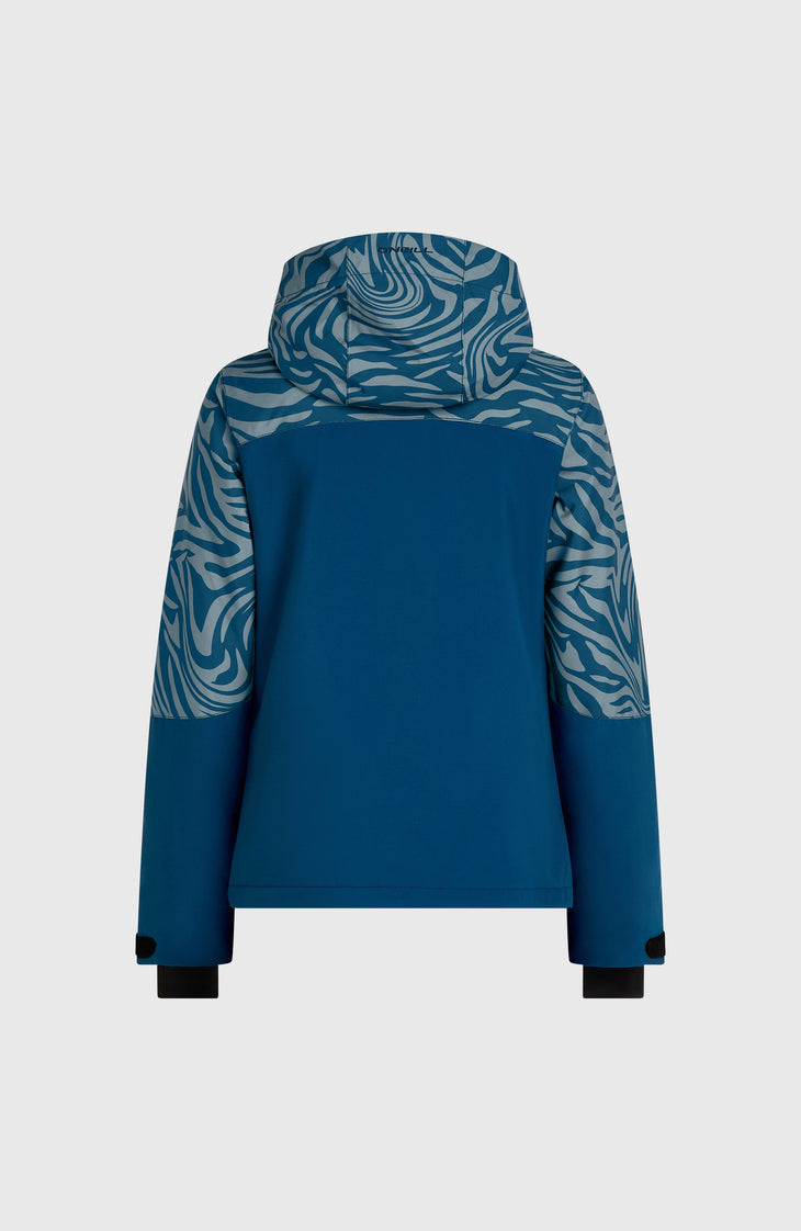 FWC'Cruz Triple wintersportjas | Blue Swirl Zebra