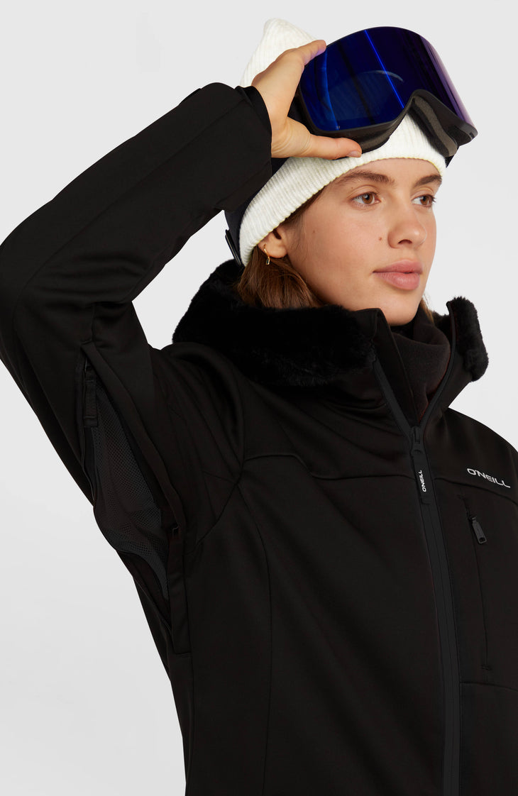 FWC'Cruz Softshell wintersportjas | Black Out