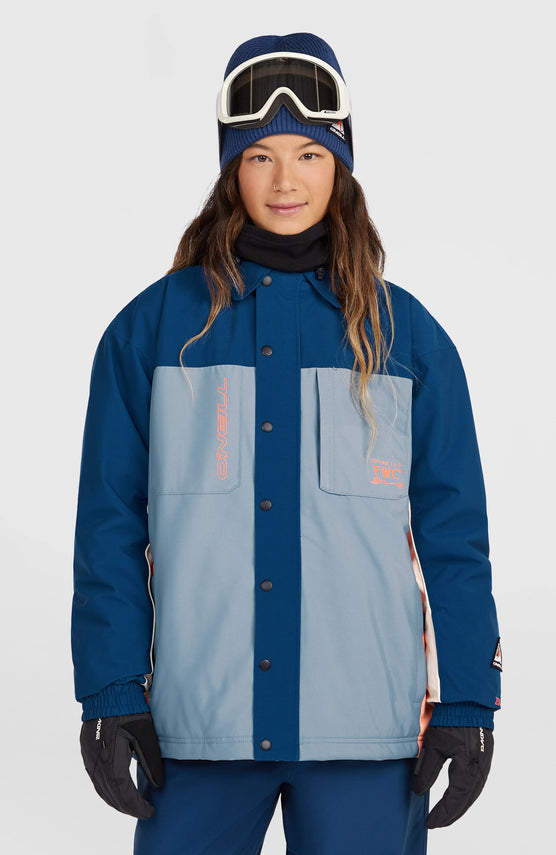 FWC'Play Shacket wintersportjas | Regal Blue Colour Block