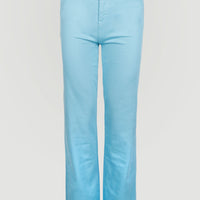 Broek Dive Twill met hoge taille | Blue Topaz