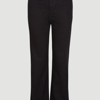 Broek Dive Twill met hoge taille | Black Out