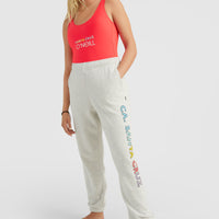 Connective High-Waist Joggingbroek | White Melange