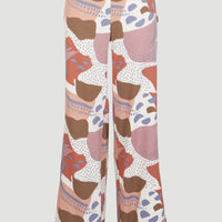 Joggingbroek Lulu met wijde pijpen en hoge taille | Patchwork Print