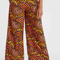 Malia Beach broek | Orange Rainbow Stripe