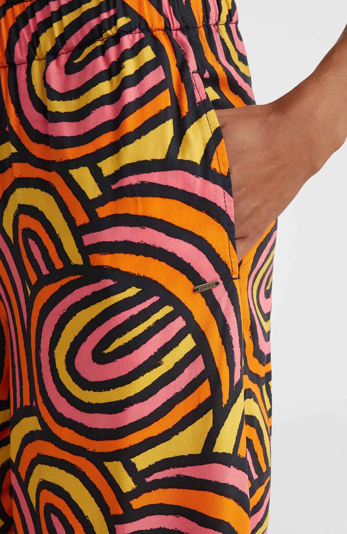 Malia Beach broek | Orange Rainbow Stripe