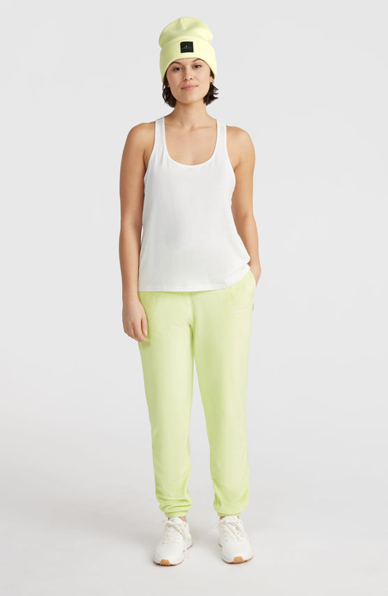Velour joggingbroek | Lime Wash