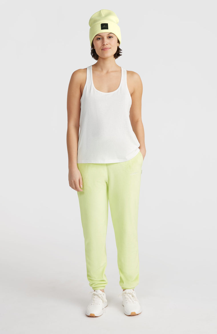 Velour joggingbroek | Lime Wash