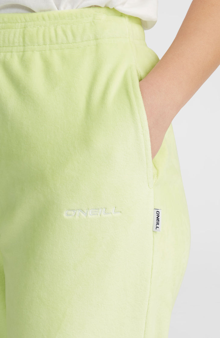 Velour joggingbroek | Lime Wash