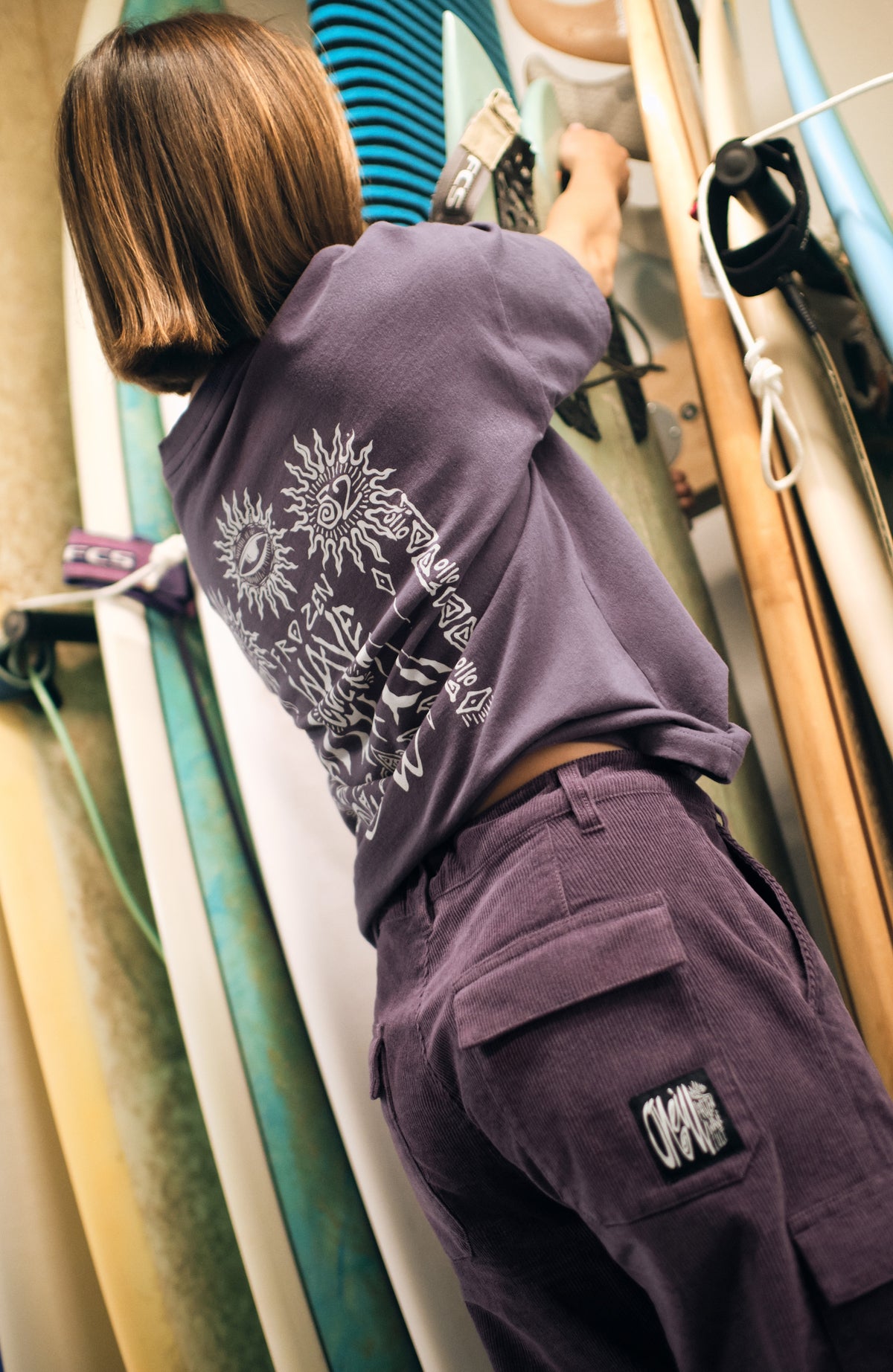 Surf Heroes losvallend T-shirt | Mauve Miracle