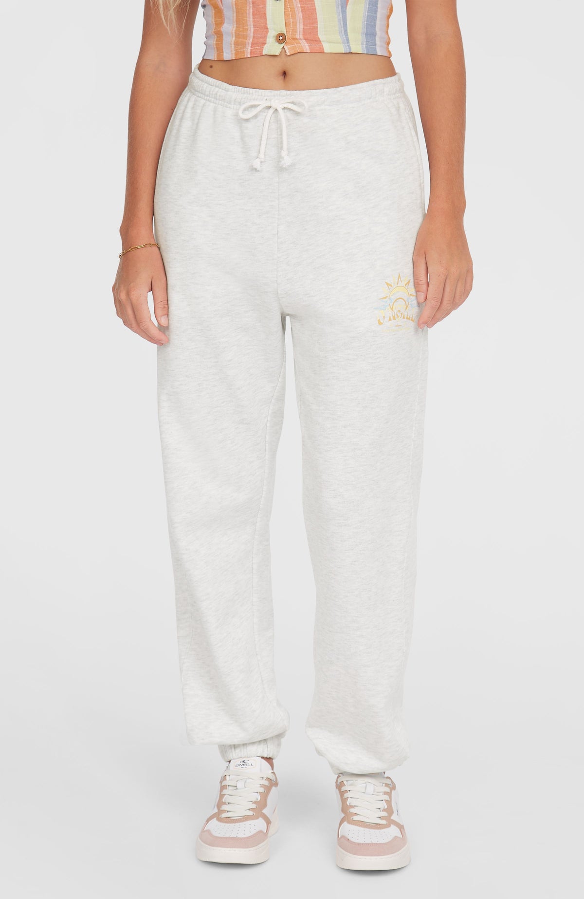 Beach Vintage joggingbroek | White Melange