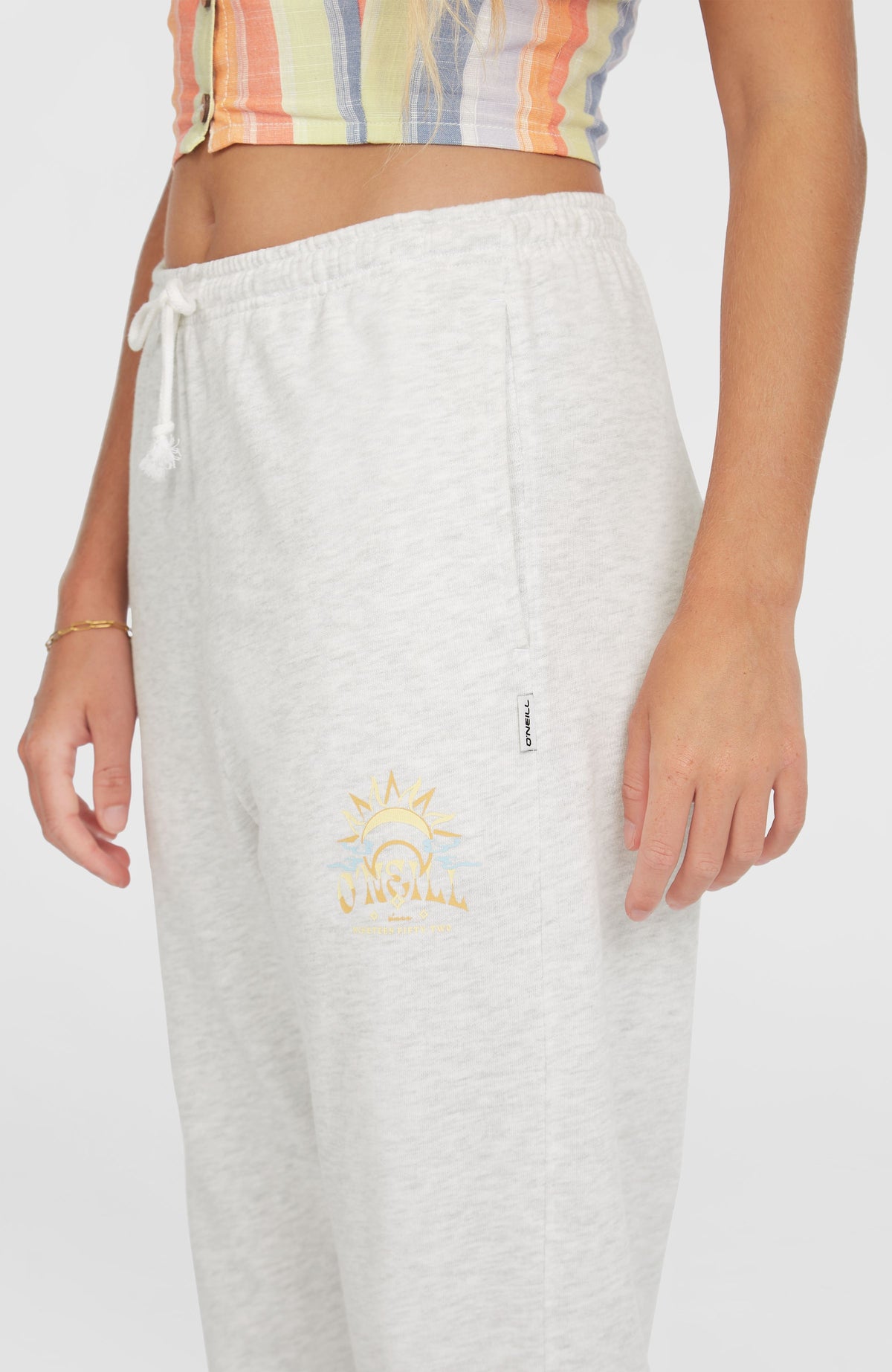 Beach Vintage joggingbroek | White Melange
