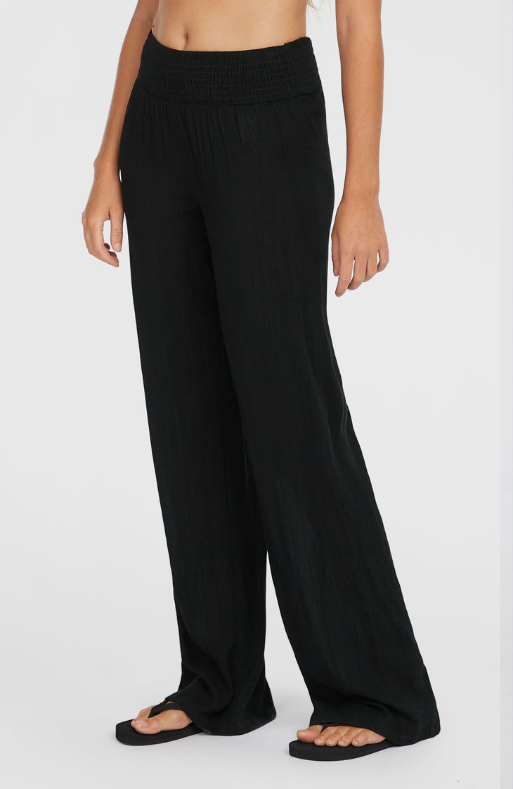 Johnny Smocked Waist broek | Black Out