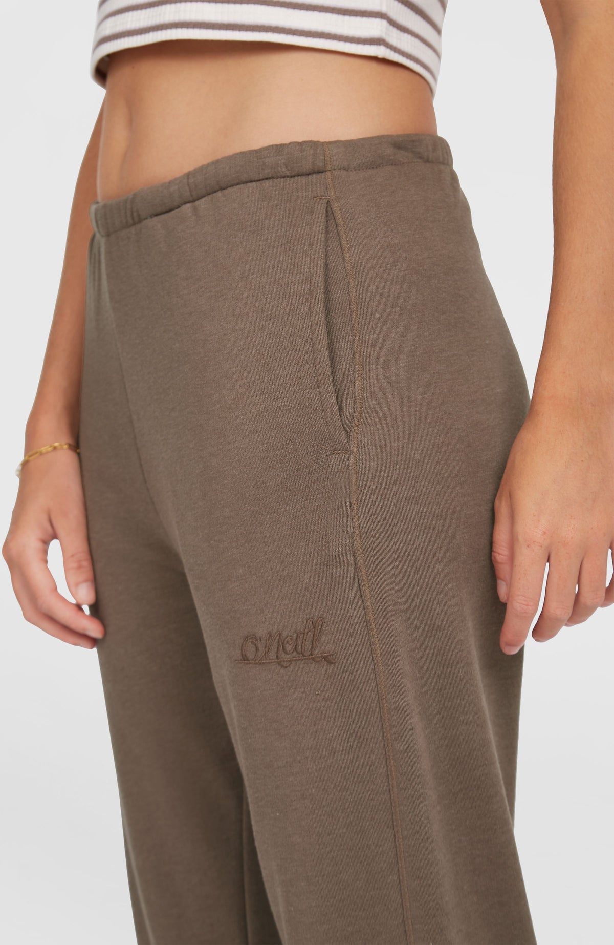 Essentials Script joggingbroek | Pure Cashmere
