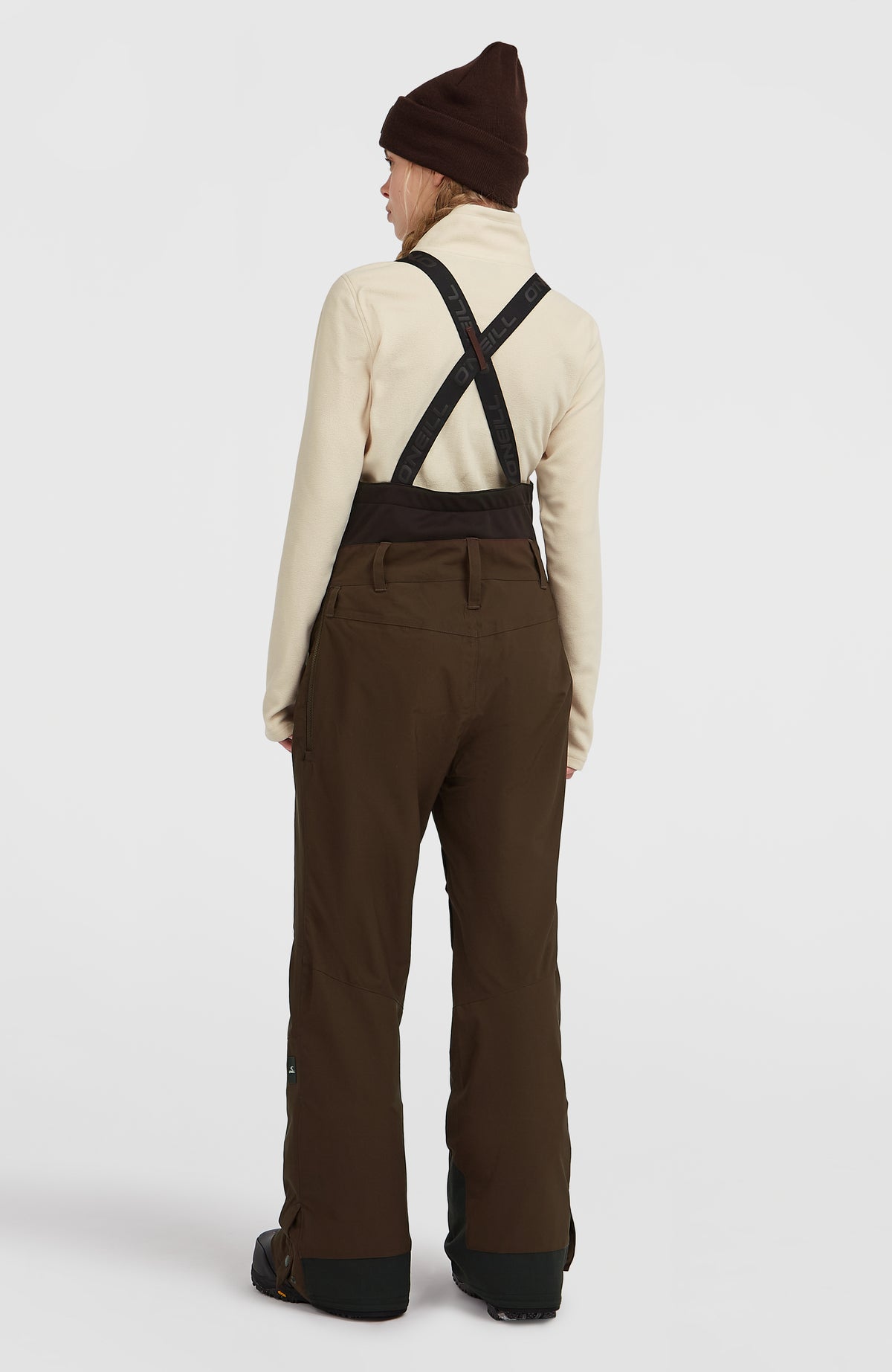 FWC'Peak Bib wintersportbroek | Coffee Bean Colour Block