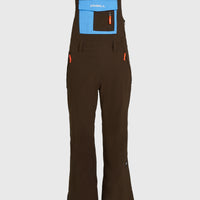 FWC'Peak Bib wintersportbroek | Coffee Bean Colour Block