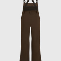 FWC'Peak Bib wintersportbroek | Coffee Bean Colour Block