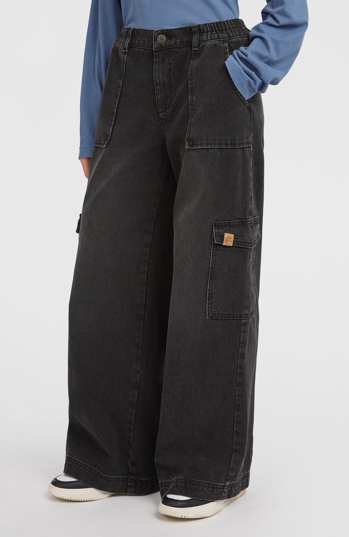 O'Riginals Denim cargobroek | Black Out