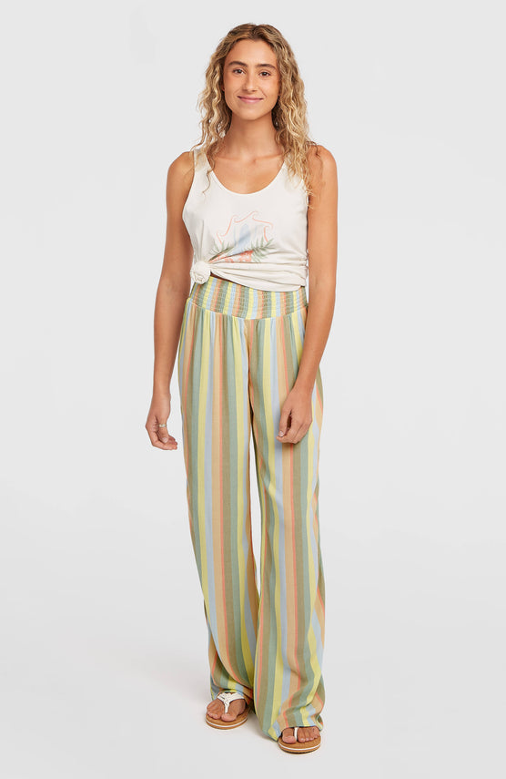 Johnny broek met gesmokte taille | Multi Must Haves Stripe