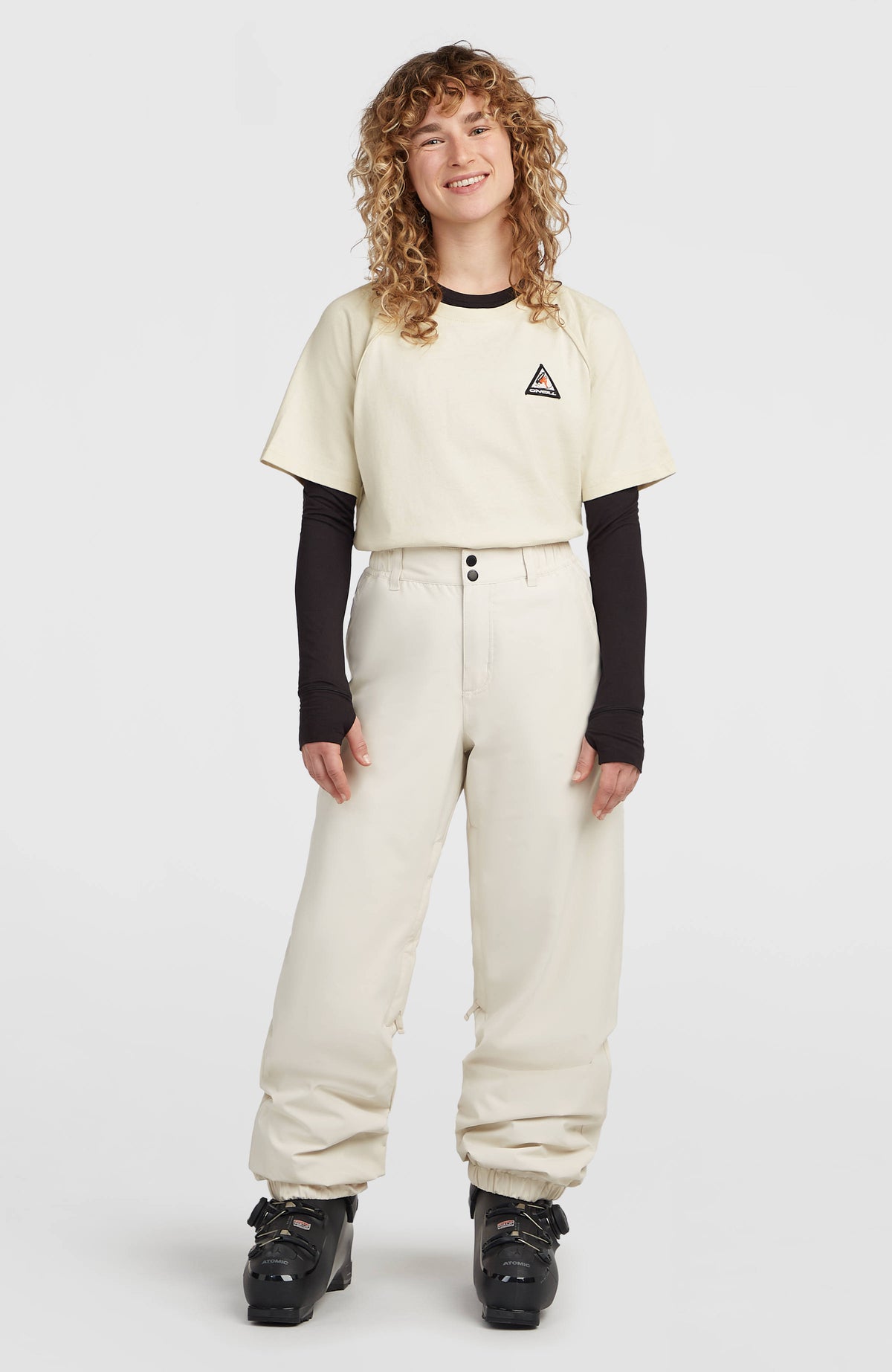 FWC Oversized wintersportbroek | Linen White