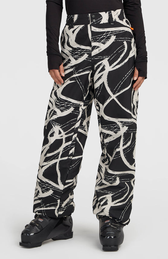 FWC Oversized wintersportbroek | White Snowtracks