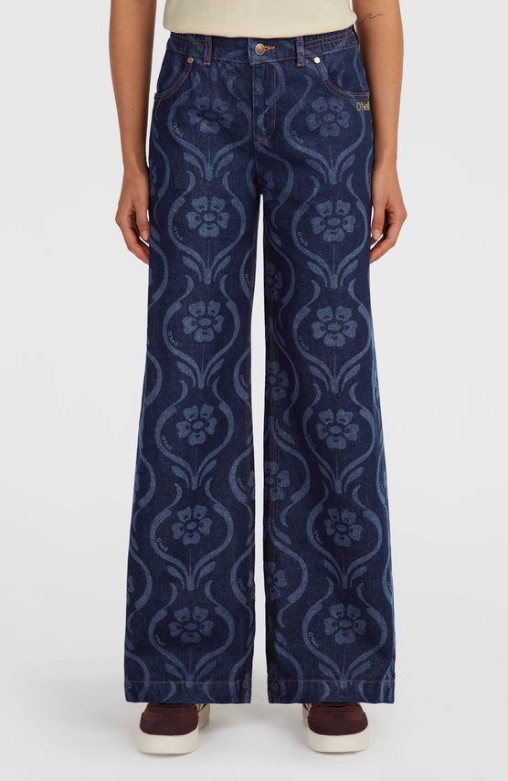 O'Riginals denim broek | Blue Artdeco Floral Jean