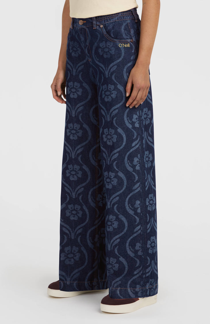 O'Riginals denim broek | Blue Artdeco Floral Jean