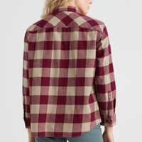 Checked Flannel Shirt | Red Small Buffalo Check