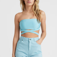 Short Dive Twill met hoge taille | Blue Topaz