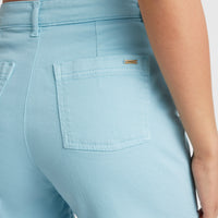 Short Dive Twill met hoge taille | Blue Topaz