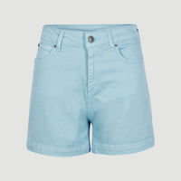 Short Dive Twill met hoge taille | Blue Topaz