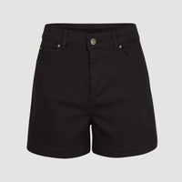 Short Dive Twill met hoge taille | Black Out
