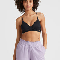 Sweatshort Ava met smokdetails en hoge taille | Purple Rose