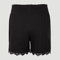 Sweatshort Ava met smokdetails en hoge taille | Black Out