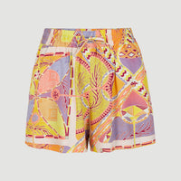 Zomershort Amiri met hoge taille | Yellow Scarf Print